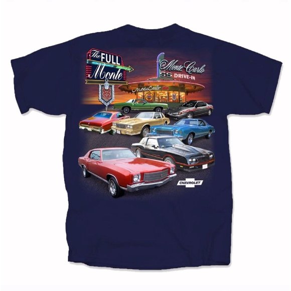 Chevy Chevrolet Monte Carlo Drive In Short Sleeve T-Shirt - NEW Fast Ship - Picture 1 of 6
